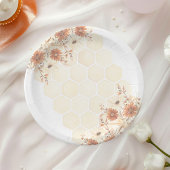 Assiettes En Carton Honey Bee Boho Fleur sauvage Premier anniversaire