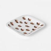 Assiettes En Carton Honey Bee Flying (Angulaire)