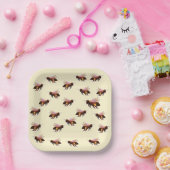 Assiettes En Carton Honey Bee Flying (Fête)