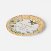 Assiettes En Carton Honey Bee Mommy to Bee Plaques de papier Baby show (Angle)