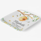 Assiettes En Carton Honeypeb Bee Chamomile Baby shower (Angulaire)