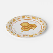Assiettes En Carton Honeypeb Honey Bee Cute Baby shower (Angle)