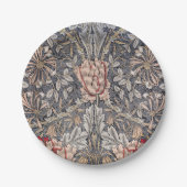 Assiettes En Carton Honeysuckle Print (par William Morris) (Devant)