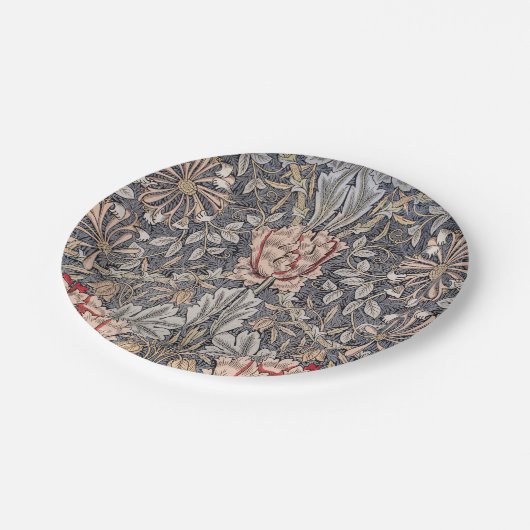 Assiettes En Carton Honeysuckle Print (par William Morris) (Angle)