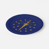 Assiettes En Carton Hoosier Flag, Flag of Indiana (Angle)