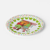 Assiettes En Carton Hooty Hoot Owl 1er Plaques de papier d'anniversair (Angle)