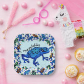 Assiettes En Carton Hop-py Anniversaire de la forêt pluviale Plaques C (Fête)