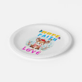 Assiettes En Carton Hope Faith Love (Angle)
