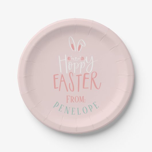 ASSIETTES EN CARTON HOPPY EASTER (Devant)