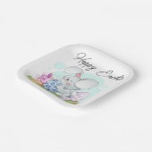 Assiettes En Carton Hoppy Easter Bliss (Angulaire)