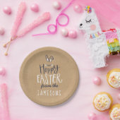 ASSIETTES EN CARTON HOPPY EASTER BUNNY (Fête)