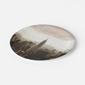 Assiettes En Carton Horizon de New York (Angle)