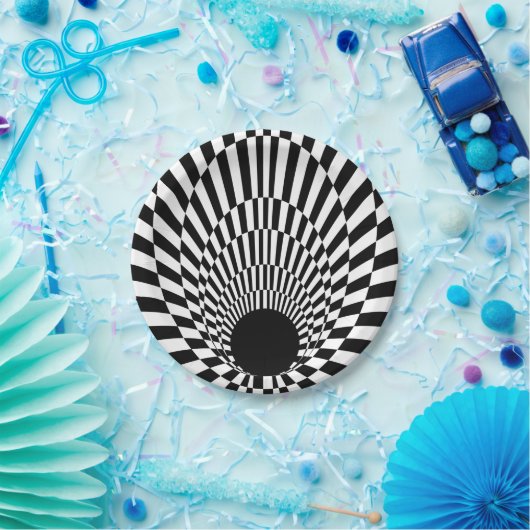 Assiettes En Carton Horizon événement trou noir 3d (Fête)