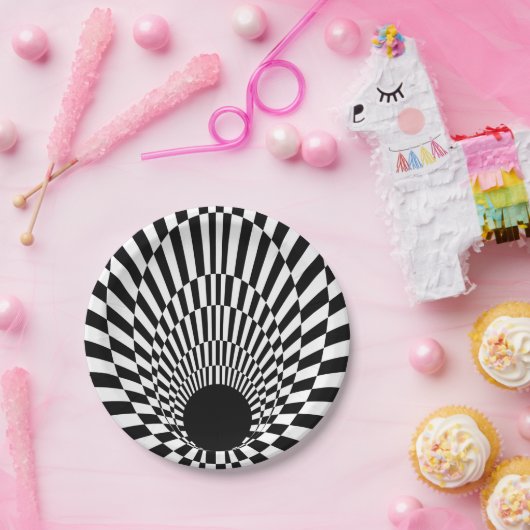 Assiettes En Carton Horizon événement trou noir 3d (Fête)