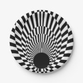 Assiettes En Carton Horizon événement trou noir 3d (Devant)