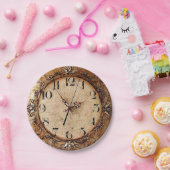 Assiettes En Carton Horloge antique (Fête)