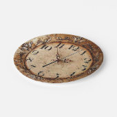 Assiettes En Carton Horloge antique (Angle)