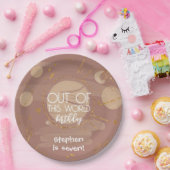 Assiettes En Carton Hors de ce anniversaire de l'espace mondial (Fête)