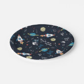 Assiettes En Carton Hors de ce Motif spatial mondial (Angle)