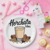 Assiettes En Carton Hortacha Vibes Espagnol Mexicain Amateurs de boiss (Fête)