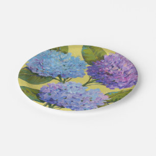 Assiettes En Carton Hortensias de ressort I