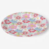 Assiettes En Carton Horton Entend Un Qui | Motif à fleurs Pastel (Angle)