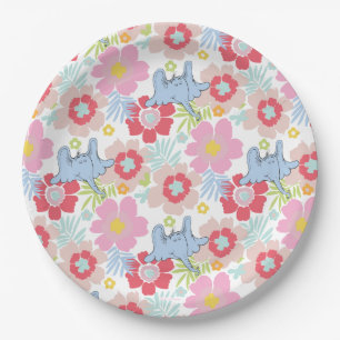 Assiettes En Carton Horton Hears A Who Motif Fleur Pastel