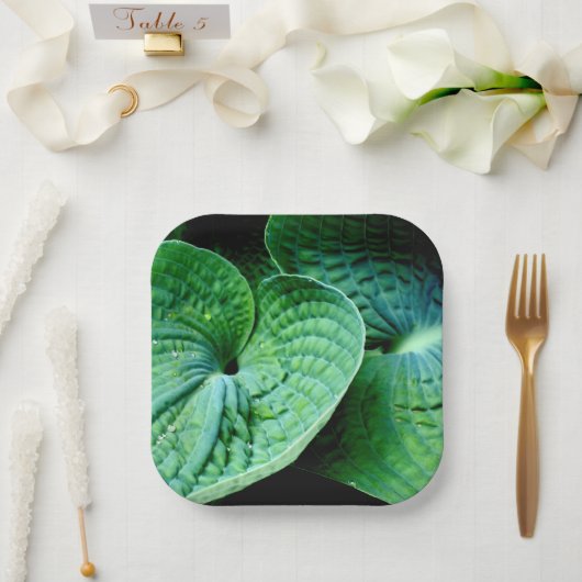 Assiettes En Carton Hosta Heart (Mariage)