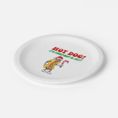 Assiettes En Carton Hot Dog C'est Noël en juillet Plaques (Angle)