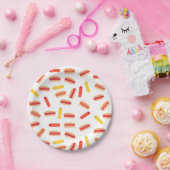 Assiettes En Carton Hot Dog Fast Food Motif barbecue (Fête)