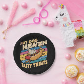 Assiettes En Carton Hot Dog Heaven (Fête)