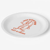 Assiettes En Carton Hot Dog Time (Angle)