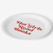 Assiettes En Carton Hot Girls Lire des livres (Angle)
