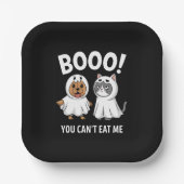 Assiettes En Carton Hou Vous Ne Pouvez Pas Me Manger Chiens Et Chats D (Recto)