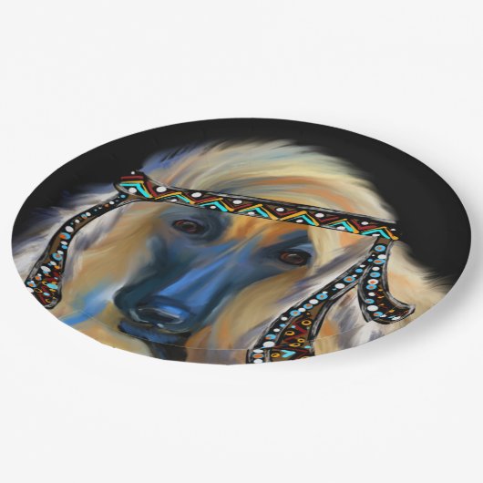Assiettes En Carton Hound afghan (Angle)