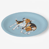 Assiettes En Carton Hound beagle (Angle)