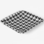 Assiettes En Carton Houndstooth à damiers plaques vintages (Angulaire)