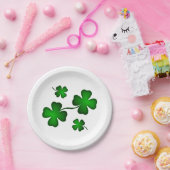 Assiettes En Carton Housse à quatre feuilles (Fête)