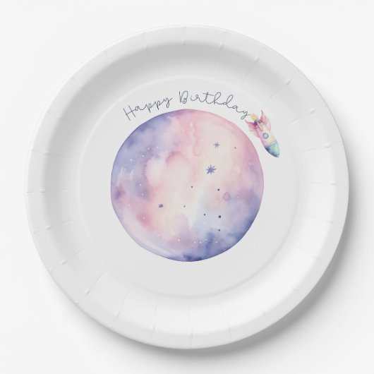 Assiettes En Carton Houston nous avons des Plaques d'anniversaire d'un (Devant)