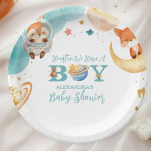 Assiettes En Carton Houston Nous Avons Un Garçon Baby shower Espace Ex