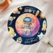 Assiettes En Carton Houston Nous Avons Un Garçon Baby shower Espace Ex