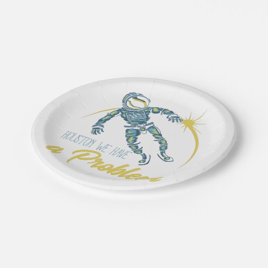 Assiettes En Carton Houston Nous Avons Un Problème (Angle)