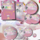 Assiettes En Carton Houston Nous Avons Une Fille baby shower Astronaut