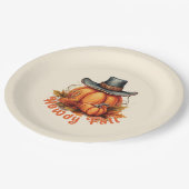 Assiettes En Carton Howdy Fall - Vibes d'automne rustiques (Angle)