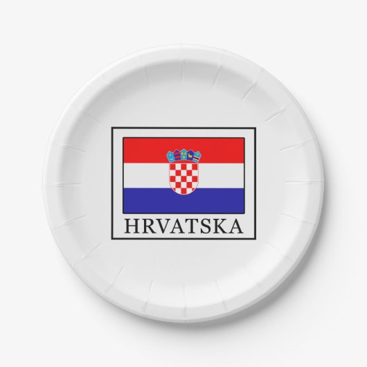 Assiettes En Carton Hrvatska (Devant)