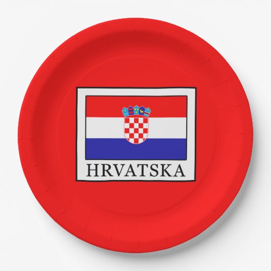 Assiettes En Carton Hrvatska (Devant)