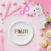 Assiettes En Carton Huddle Up Football 4e fête d'anniversaire (Fête)