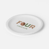 Assiettes En Carton Huddle Up Football 4e fête d'anniversaire (Angle)