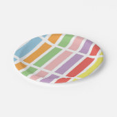 Assiettes En Carton Hues du Colorful (Angle)
