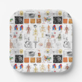Assiettes En Carton Human Anatomy Medical Chart (Recto)